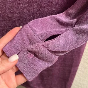 ✨Mable Emersyn Slinky Button Down Sz Small Purple Dress✨ thumbnail 8