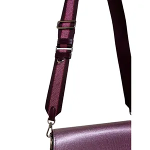 Kate‎ Spade Buddie Glitter Striped Leather Medium Pink Shoulder Bag thumbnail 10