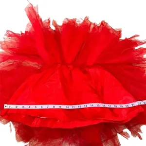 Women's Red Tulle Tutu Skirt‎ One Size Party Dance thumbnail 3