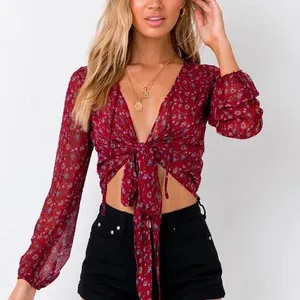 Princess Polly Waverley Floral Tie Up Blouse thumbnail 1
