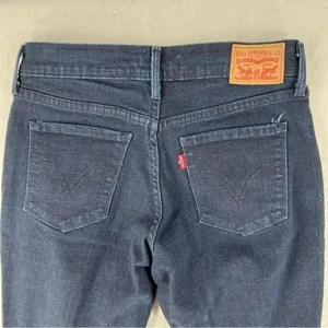 Levi's 505‎ Dark Wash Denim Straight Leg Jean thumbnail 6