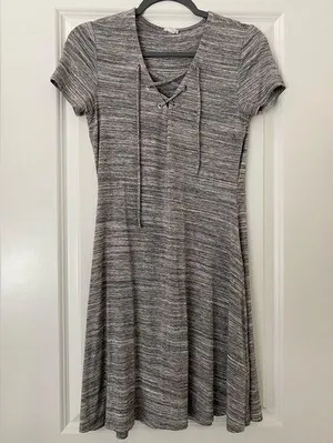 Garage grey tshirt dress thumbnail 1