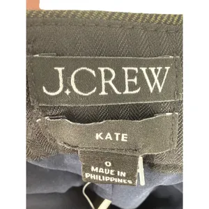 NWT J.Crew Kate Straight Leg Pants Pink Stewart‎ Tartan Plaid Wool Blend Size 0 thumbnail 3