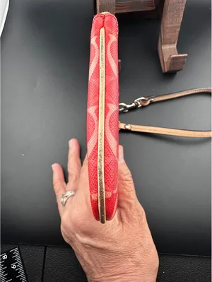 Coach Red Signature Wristlet Pouch thumbnail 4