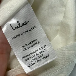 Lulus Womens V-Neck Crop Top Cream Ivory Sleeveless Stretch Knit Small 50003 NWT thumbnail 5