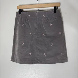 Golftini Gray Corduroy Vegas Skort Gray‎ With Martini Print Size 2 thumbnail 2