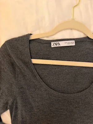 Gray Zara Sweater Long Sleeve thumbnail 2