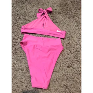 Aerie‎ Pink Halter High Waisted Bikini Set XS NWT Two Piece Swimsuit thumbnail 6