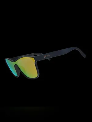 goodr VRG Mirrored Shield Sunglasses Black frame From Zero To Blitzed unisex New thumbnail 6