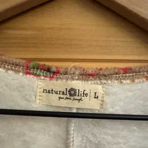 Natural Life Large Colorful Bohemian Fair Isle Print Fleece Zip Up One Piece PJ thumbnail 9