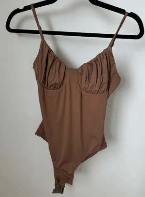Princess Polly Brown Body Suit thumbnail 1