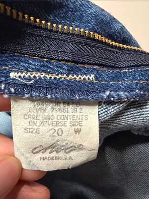 Vintage Chic High Rise Mom Jeans Dark Wash Tapered Leg Made in USA Size 20W thumbnail 4