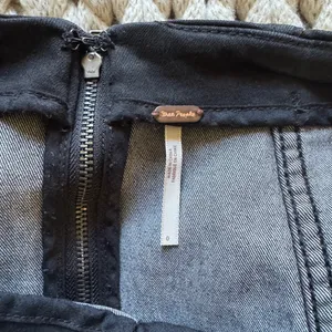 Free People Fitted Denim Skirt thumbnail 3