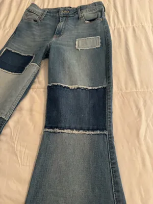 Hollister flare patchwork jeans  thumbnail 2