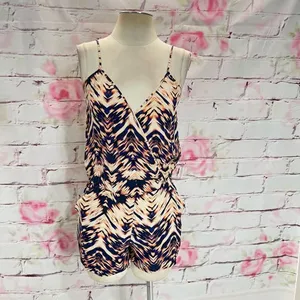 Parker Harrison silk romper in Deep Sea Sunrise Parke size small thumbnail 2