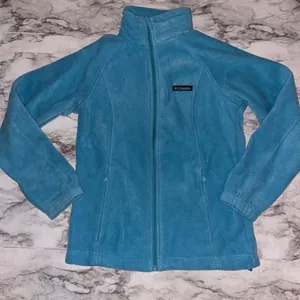 Columbia Turquoise Full-Zip Fleece Jacket thumbnail 1