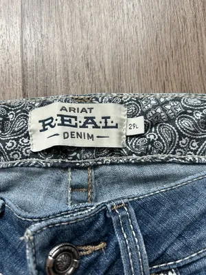 Ariat Real Denim Midrise Distressed Bootcut Jean Medium Wash Size 29 Long thumbnail 5