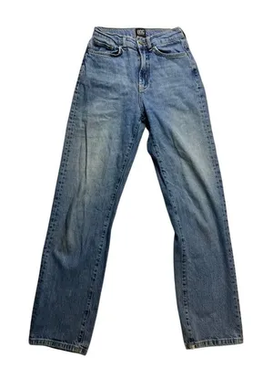 BDG Urban Outfitters High Rise Straight Leg Jeans‎ Medium Wash Blue Size 25 thumbnail 1