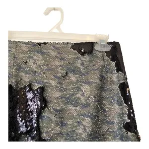NWT Free People Reversible Sequin Camo Mini Skirt Flip Sequins Camouflage - Sz 6 thumbnail 6