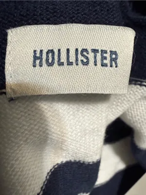 Hollister Easy Long-Sleeve Square-Neck Babydoll Striped Size S thumbnail 2