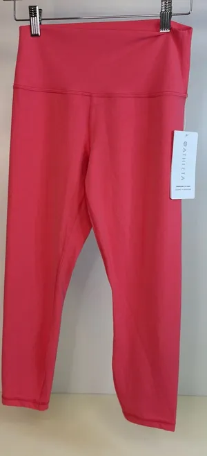 NWT Athleta Pink Coral Transcend 7/8 Leggings medium thumbnail 1