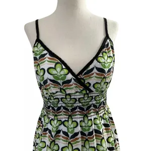 Bisou Bisou Women Size 8 Sundress Adjustable Strap Green | 13-420 thumbnail 4