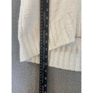 Old Navy Sweater Womens Medium M Cream Boucle Textured Knit Crew Neck Relaxed thumbnail 7