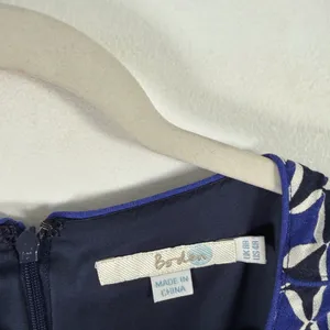 Boden Kelly Shift Dress Blue Geometric Career Office‎ Preppy Womens UK 8 US 4 thumbnail 6