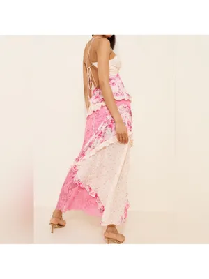 For Love & Lemons Rosalyn Maxi Dress size small thumbnail 2