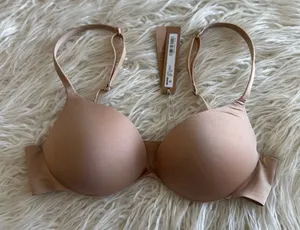 Skims Ultimate Push up Plunge Bra Clay Size 32B thumbnail 1