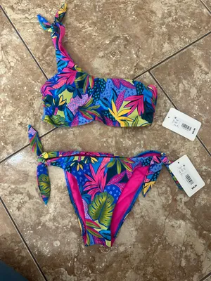 Gianni Bini Bikini Set One-Shoulder thumbnail 1