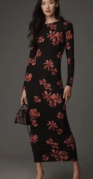 Reformation Tommie Knit Maxi Dress- size Large thumbnail 1