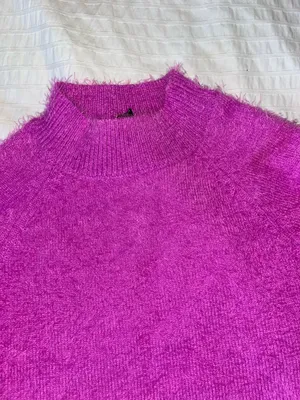I Just Have to Have It Cropped Pink Sweater thumbnail 4