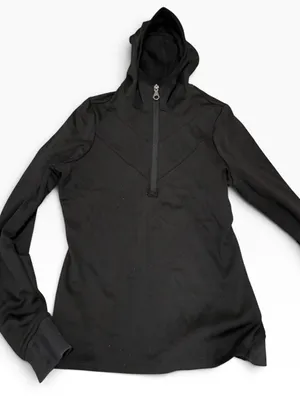 JoyLab Women's Black Half-Zip Hoodie Pullover thumbnail 2