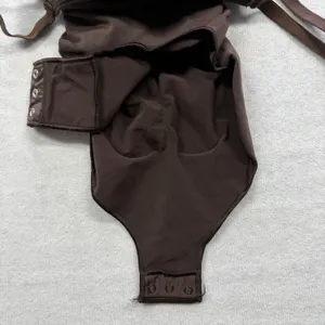 SKIMS Brown Sculpting Bodysuit Size XS Adjustable Straps Full Brief Shapewear thumbnail 3