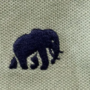 Banana Republic Men’s Green Elephant Logo Stretch Polo Shirt Size Medium thumbnail 4
