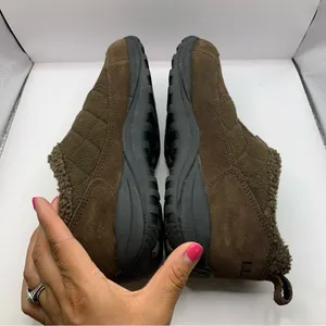 LL Bean Brown Suede Zipper Primasoft Shoes Woman’s Size 9 M thumbnail 7