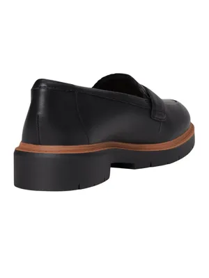 Clarks Westlynn Glow Penny Loafer 26184333 Black Leather 5M thumbnail 16