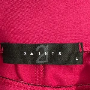 2 Saints Magenta‎ Pink Wide Leg Palazzo Pants High Rise Pleated KS102 Large thumbnail 3