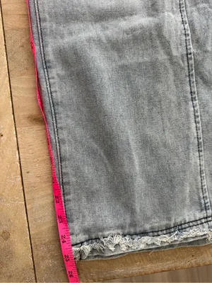 Rosa Clothing Southern Country Distressed Washed Cropped Wide Leg Overalls small thumbnail 4