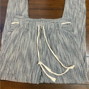 Free People Light At Sunrise Pants In Indigo Blue Size 4 thumbnail 3