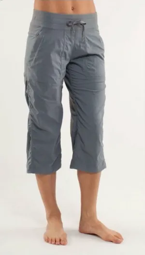 Lululemon Gray Dance Studio Crop with Drawstring size 12 thumbnail 1