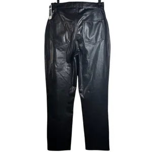 Abercrombie & Fitch Black 90s Straight Ultra High Rise Jeans Womens 6 Long NWT thumbnail 2