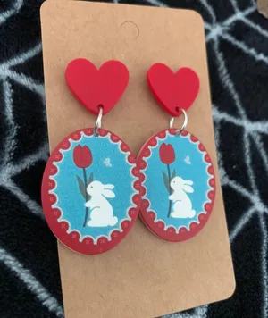 SheIn Heart Shape Earrings thumbnail 2