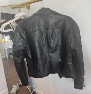 Urban Outfitters Black Leather Jacket thumbnail 3