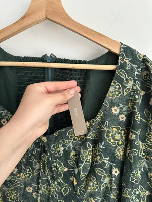 J.Crew Floral Green Mini Dress thumbnail 10