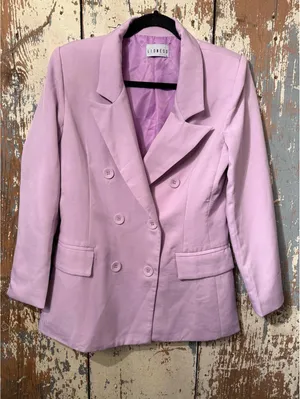 NWOT Lioness The Don Coat Blazer in Lilac, size small thumbnail 1