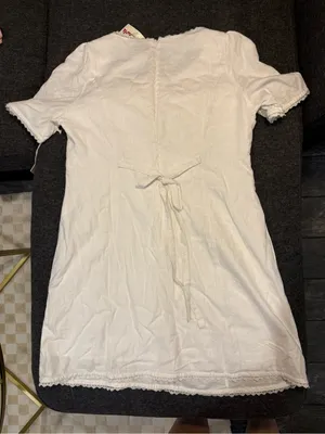 Joie White Lace Trim Dress thumbnail 3