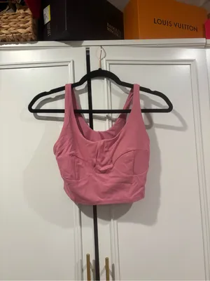 Lululemon Nulu Front-Darting Yoga Bra Size 6 in Pink Blossom thumbnail 5