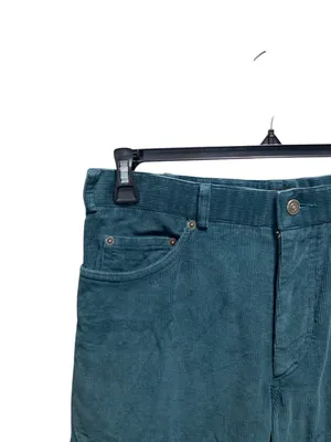Marc Jacobs Corduroy Wide Leg Pants Teal Green Size 32 Minimalist Preppy Casual thumbnail 6